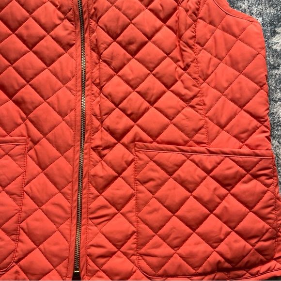 Women’s Ralph Lauren Quilted Vest Large Orange - Picture 5 of 9
